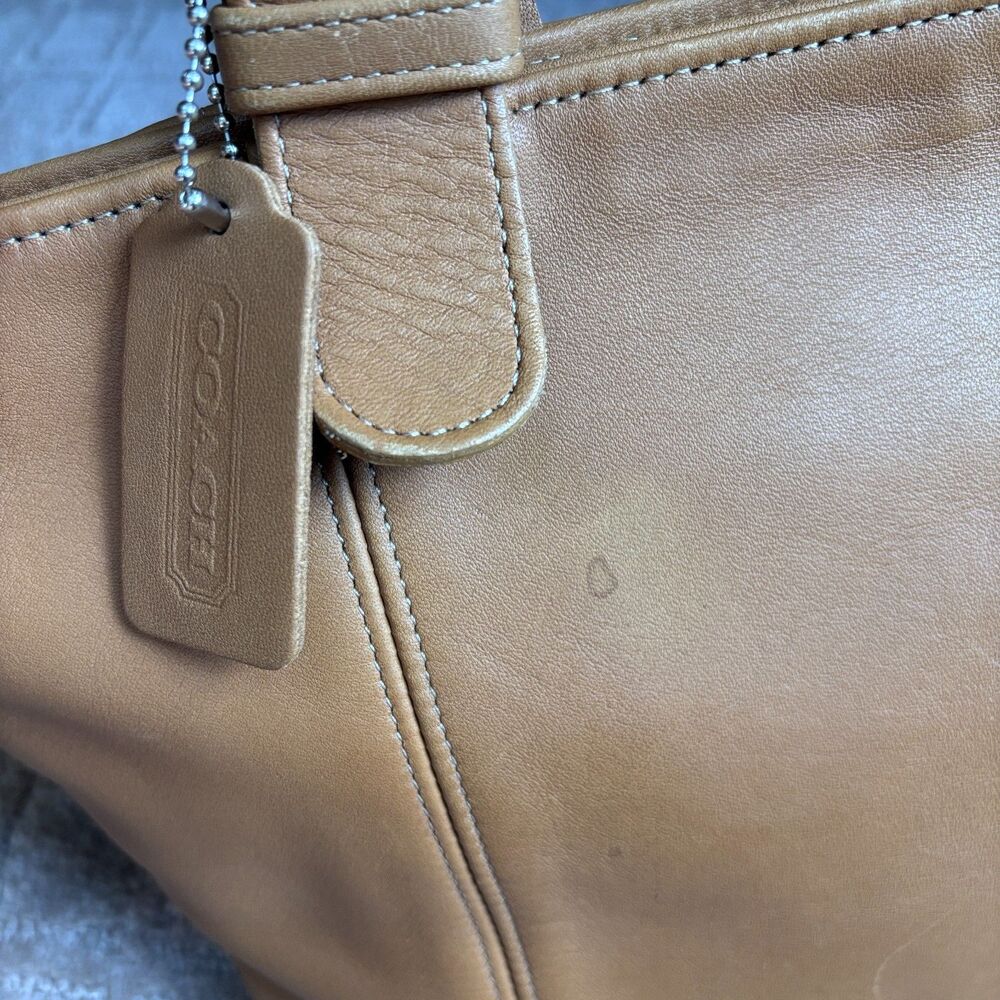 Coach Vintage Soho Waverly Tote Purse 4133 Tan Leather Classic 90s Mini Clean - Picture 4 of 14